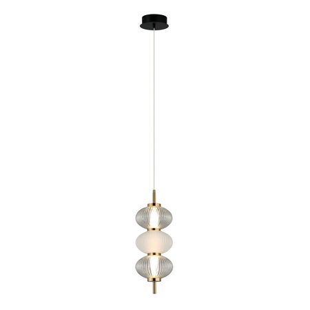 Lampa wisząca Italux PND-84938-3-BK Czarny, biały, przezroczysty