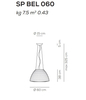Lampa wisząca Axo Light Bell 060 Czarna