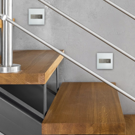 Eko-Light Oprawa schodowa LUMI Barwa Neutralna 4000K EKS6158 BIAŁY / SREBRNY