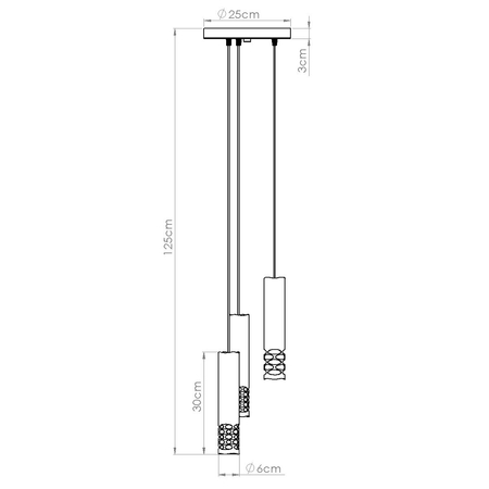 Sollux Lighting Lampa wisząca LIRO 3P biały SL.1694