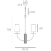 Cosmo Light Lampa wisząca BOW P04183BK