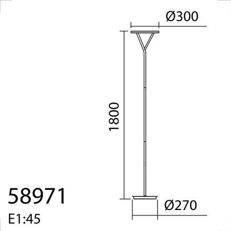 Lampa podłogowa PLANA S biały mat LED 40W ściemnialna
