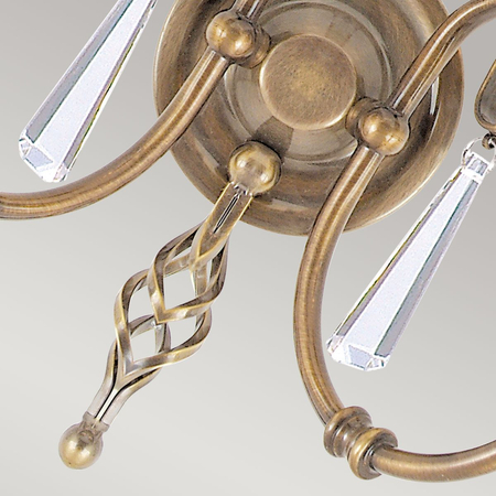 Kinkiet Elstead Lighting Aegean mosiądz AG2-AGED-BRASS