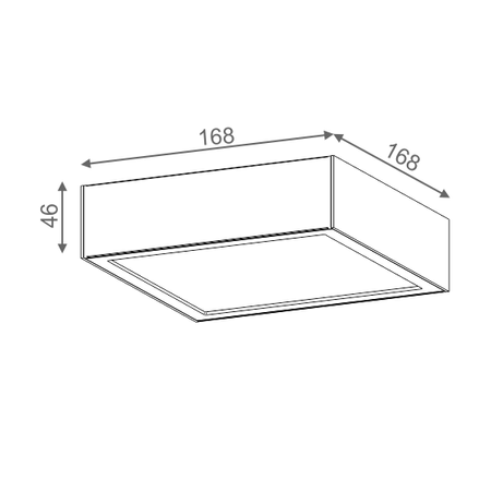 Kinkiet AQForm Slimmer 17 LED Wall Biały Struktura