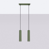 Sollux Lighting Lampa wisząca KARBON 2 zielona oliwka SL.1612