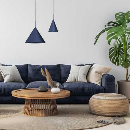 Milagro Lampa wisząca CAPITAL NAVY BLUE Ø32cm 1xGX53 MLP0962 GRANATOWY