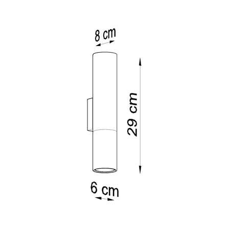 Sollux Lighting Kinkiet LOOPEZ czarny/chrom SL.0938