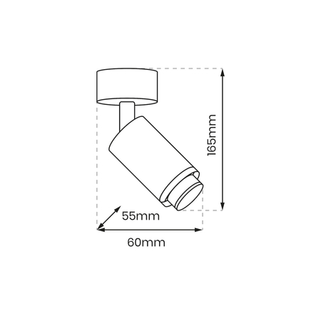 Milagro Oprawa Mica Spot Zoom Czarny 1xGU10 ML7373 CZARNY