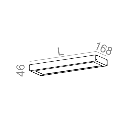 Lampa natynkowa AQForm Set Sleek 57 Hermetic Surface Biały Struktura