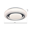 Plafon LED Milagro ML6396 Megan