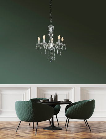 Lampa wisząca DIAMOND 5xE14 akryl transparentny