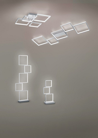 Lampa stołowa Trio 527710305 biały/srebrny