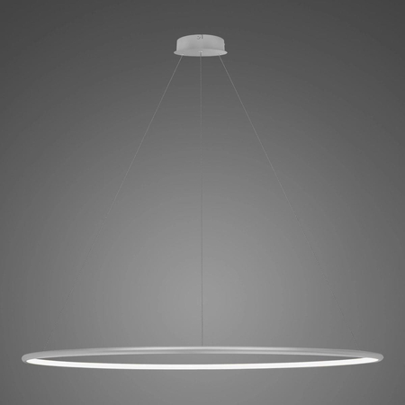 Lampa wisząca Ledowe Okręgi No.1 150cm 4k srebrna Dali