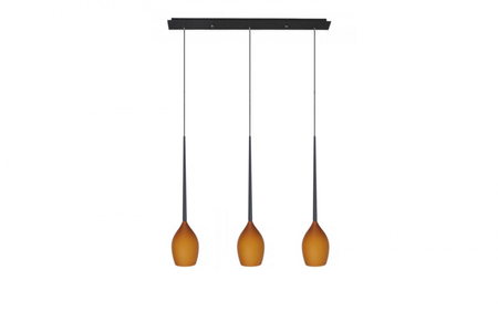 Lampa wisząca IZZA 3 MATT AMBER Azzardo AZ2322 bursztynowy