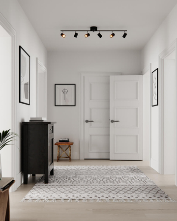 Lampa sufitowa By Rydens Correct 4202100-4002 6-lights czarny matowy