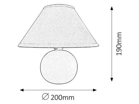 Lampa stołowa Rabalux Ariel 4904 pomarańczowy