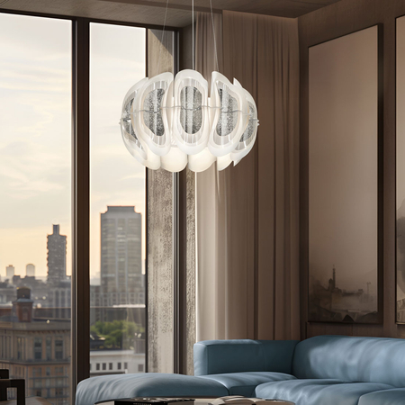 Lampa wisząca Slamp FIORDLYS - SILVER ROUND FRDSM00SLV01T00ROUEU srebrny