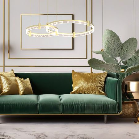 Milagro Lampa wisząca ELEGANCE 72W LED ML0997 ZŁOTY