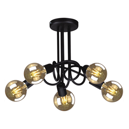 Lampa sufitowa DEZE Kaja K-3621 czarny