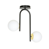 Lampa sufitowa RAGNAR 2 BLACK GOLD Emibig 1032/2 biały/czarny