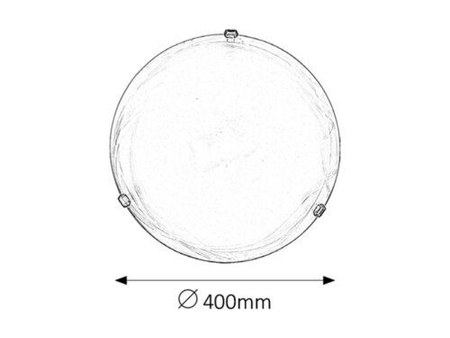 Lampa sufitowa Rabalux Alabastro 3303 białe szkło alabastrowe