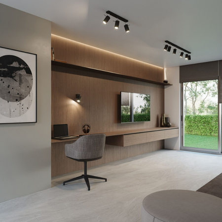 Sollux Lighting Plafon RING 4 czarny SL.0094