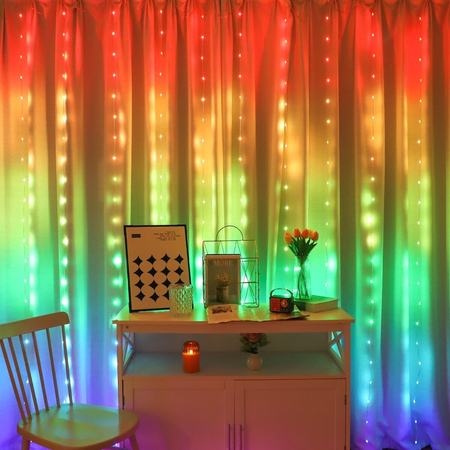 Eko-Light Kurtyna Wizard Pchełka 3WIZARD3m 300LED RGB EK1388 BIAŁY