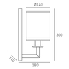 Cosmo Light Kinkiet LILLE W01906BR-WH
