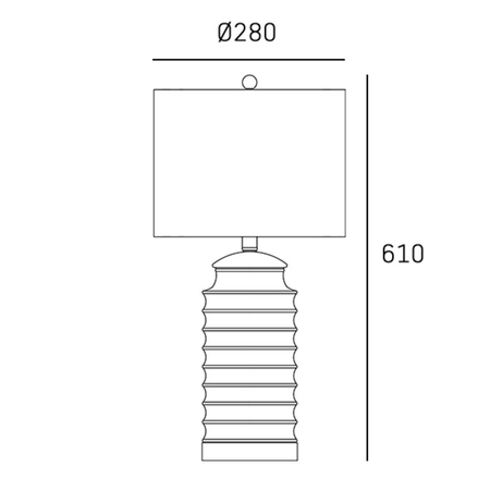 Cosmo Light Lampa stołowa COASTAL T01026BR-WH