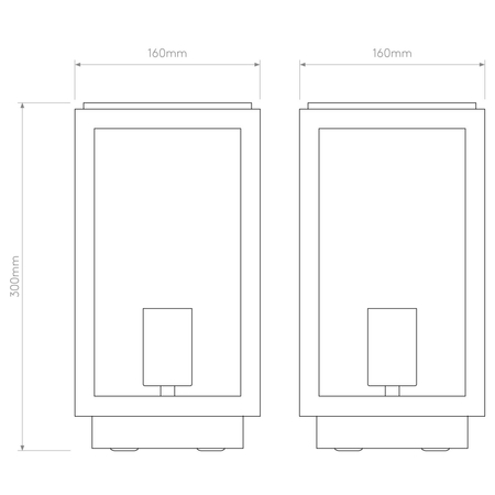 Słupek ogrodowy Astro Homefield Pedestal 1095036 Czarny z Teksturą