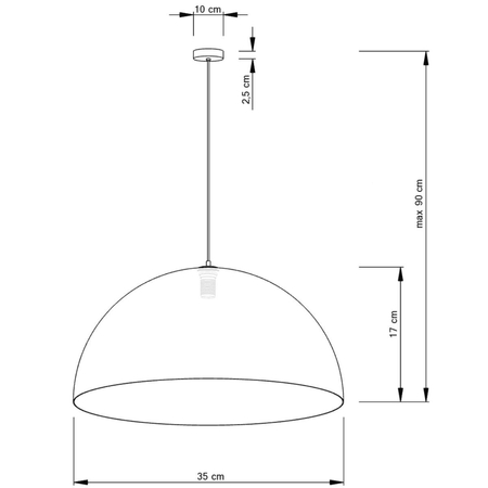 Lampa wisząca Sigma 30147 Sfera 35