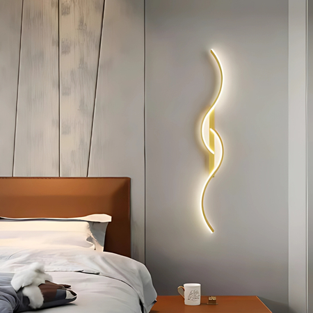 Kinkiet LED Abigali Persi 16W 60 cm złoty