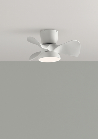 Wentylator VIENA biały Ø56 DC 26W LED 24W CCT zmienna barwa, APP TUYA