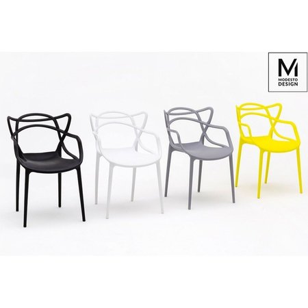 MODESTO krzesło HILO czarne - polipropylen