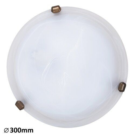 Lampa sufitowa Rabalux Alabastro 3203 białe szkło alabastrowe