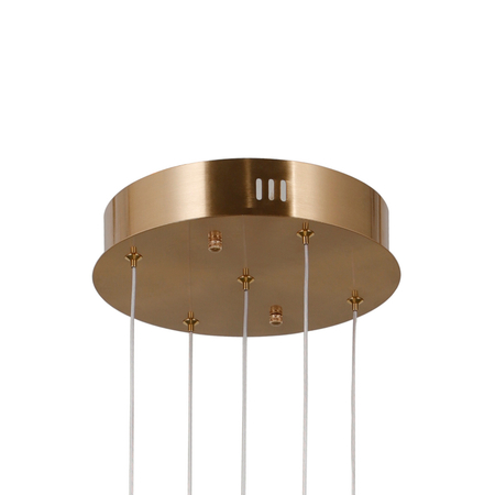 Lampa wisząca Italux PND-34362-5-HBR-OPAL złoty