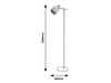 Lampa podłogowa Rabalux Alberta 5091 złoty
