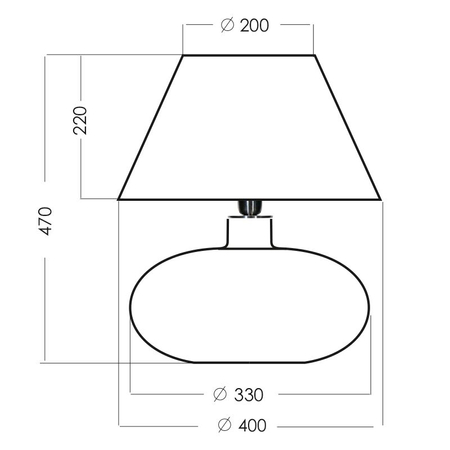 Lampa stojąca 4concepts TANZANIA Złota