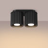 Sollux Lighting Plafon AURA 2 czarny GU10 SL.1785