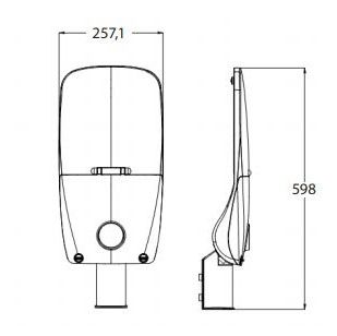 Blaupunkt Lampa uliczna LED Strasse 150lm/W 148W barwa naturalna