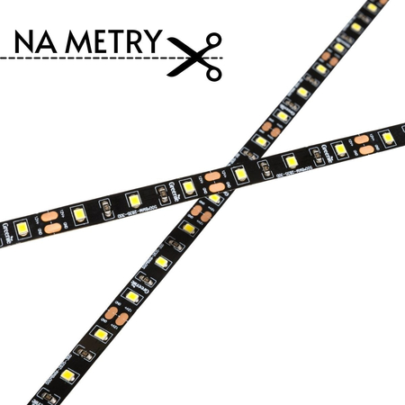 Taśma LED 12V 60x2835SMD 6W/m Czarne PCB CW Greenie [3 lata gwarancji]