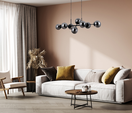 Lampa wisząca Italux Molite PND-1098-8-BL Czarny