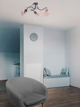 Lampa sufitowa DIUNA Kaja K-5190 bursztynowy