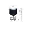 Milagro Lampa stojąca COLIN BLACK 1xE27 MLP4792 CZARNY