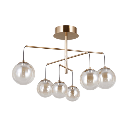 Lampa wisząca Italux Velada PND-34381-6-HBR Złoty