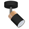 Milagro Kinkiet JOKER BLACK/WOOD 1xGU10 MLP6303 CZARNY