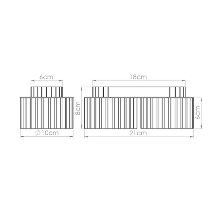 Sollux Lighting Plafon AURA 2 ultramaryna Gx53 SL.1813