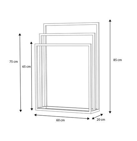 Potrójny wieszak KS-11 TOWEL III - KAJA HOME