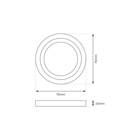 Eko-Light Oprawa schodowa OTI MAX BLACK Barwa Neutralna 4000K EKS634 CZARNY