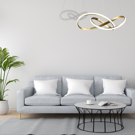 Milagro LAMPA WISZĄCA CAPPIO GOLD 36W LED ML6772 ZŁOTY